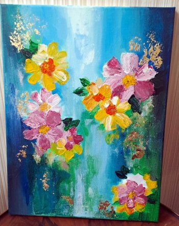 Maľba akrylovými  farbami so zlatením 2026